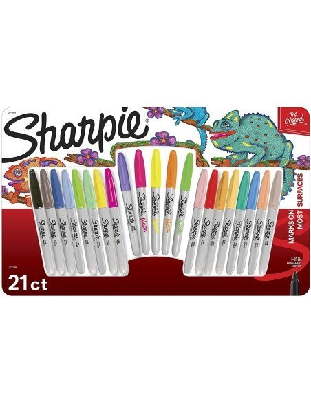 Sharpie Punta Fina Marcador Permanente  (21 unidades)