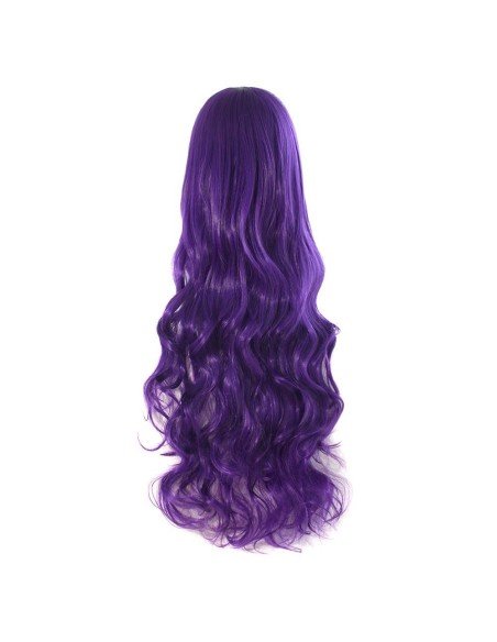 Peluca Cosplay Ondulada 80cm Kanekalon Morado