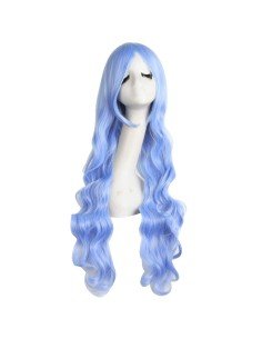 ⭐ Peluca Cosplay Ondulada 80cm Kanekalon Lila Lavanda 2
