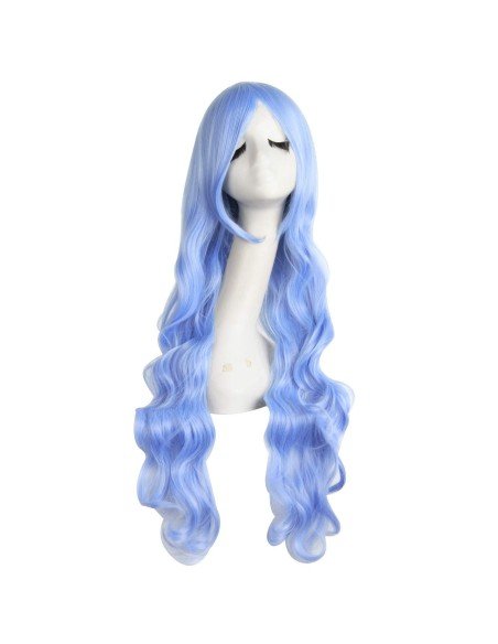Peluca Cosplay Ondulada 80cm Kanekalon Lavnda