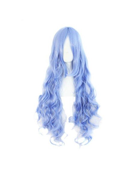 Peluca Cosplay Ondulada 80cm Kanekalon Lavnda
