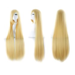 Peluca de Kanekalon Lisa 100 Cm Cosplay 1mt larga