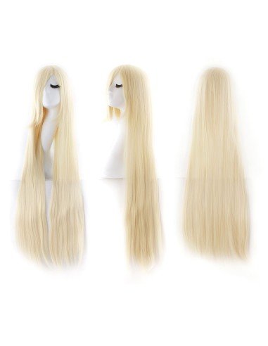 Peluca de Kanekalon Lisa 100 Cm Cosplay 1mt larga