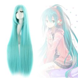 Peluca de Kanekalon Lisa 100 Cm Cosplay 1mt larga