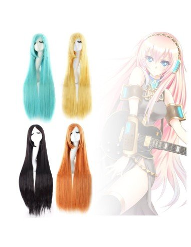 Peluca de Kanekalon Lisa 100 Cm Cosplay 1mt larga