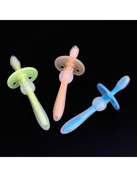 Cepillo de dientes 360 silicona para Bebé Teether Training Toothbrush Cepillo de dientes 360 silicona para Bebé Teether Training Toothbrush