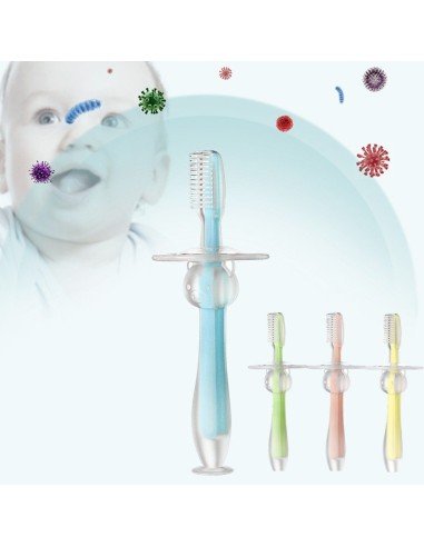 Cepillo de dientes 360 silicona para Bebé Teether Training Toothbrush