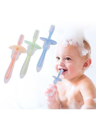 Cepillo de dientes 360 silicona para Bebé Teether Training Toothbrush