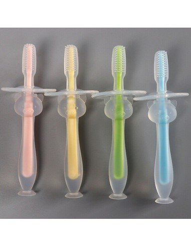 Cepillo de dientes 360 silicona para Bebé Teether Training Toothbrush