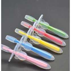 Cepillo de dientes 360 silicona para Bebé Teether Training Toothbrush