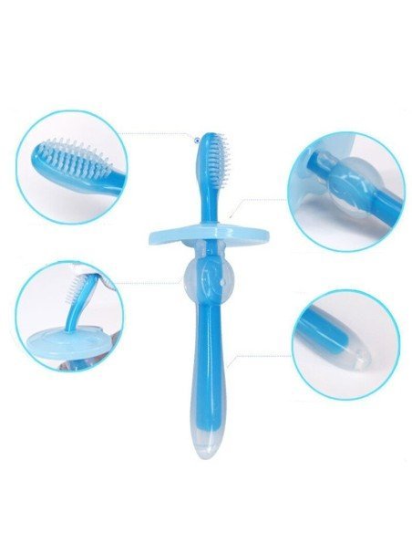 Cepillo de dientes 360 silicona para Bebé Teether Training Toothbrush Cepillo de dientes 360 silicona para Bebé Teether Training Toothbrush