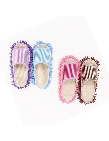 Zapatos de microfibra Limpia y policha proteje tu piso. Pantuflas
