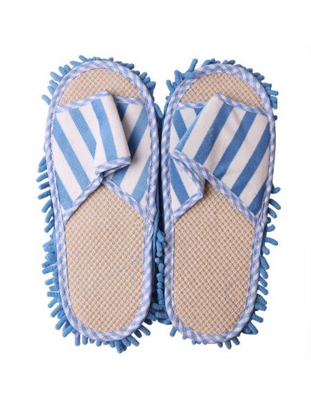Zapatos de microfibra Limpia y policha proteje tu piso. Pantuflas