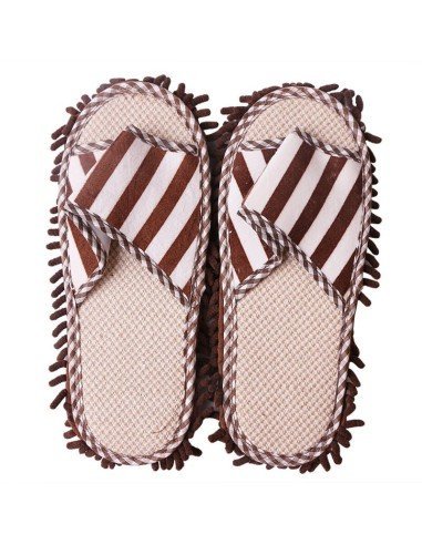 Zapatos de microfibra Limpia y policha proteje tu piso. Pantuflas
