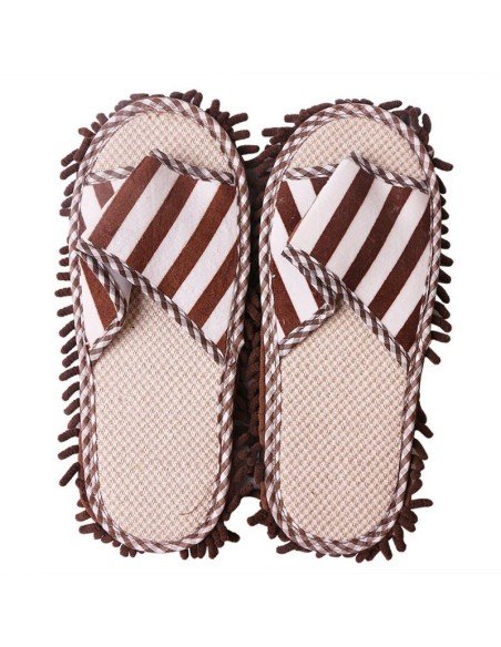 Zapatos de microfibra Limpia y policha proteje tu piso. Pantuflas