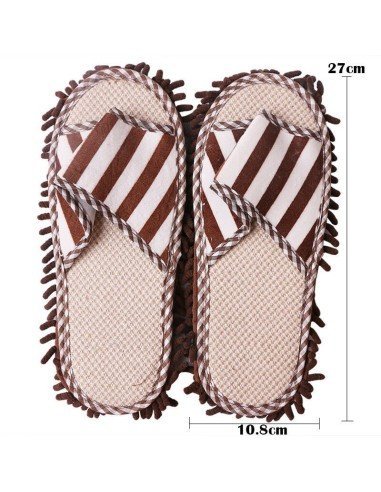 Zapatos de microfibra Limpia y policha proteje tu piso. Pantuflas