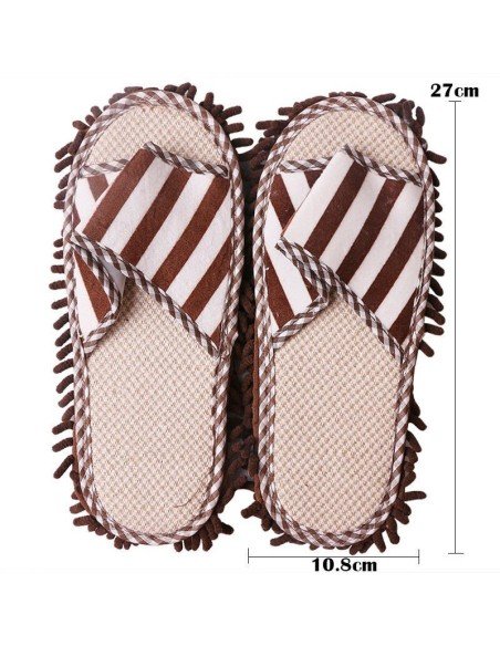 Zapatos de microfibra Limpia y policha proteje tu piso. Pantuflas