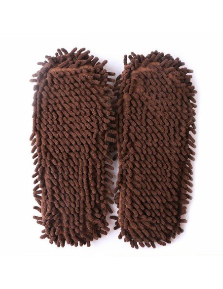 Zapatos de microfibra Limpia y policha proteje tu piso. Pantuflas