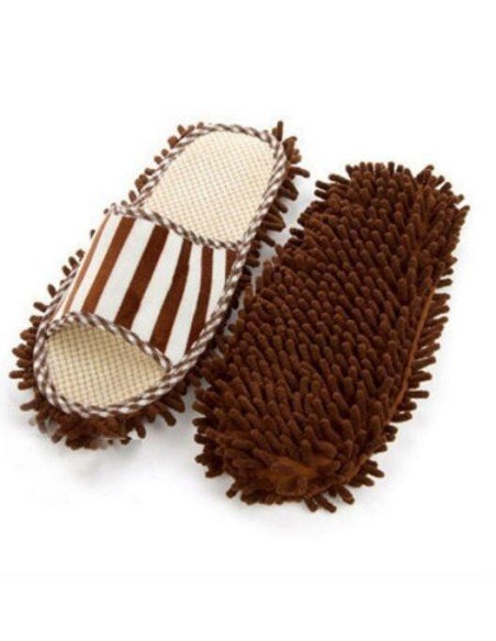Zapatos de microfibra Limpia y policha proteje tu piso. Pantuflas
