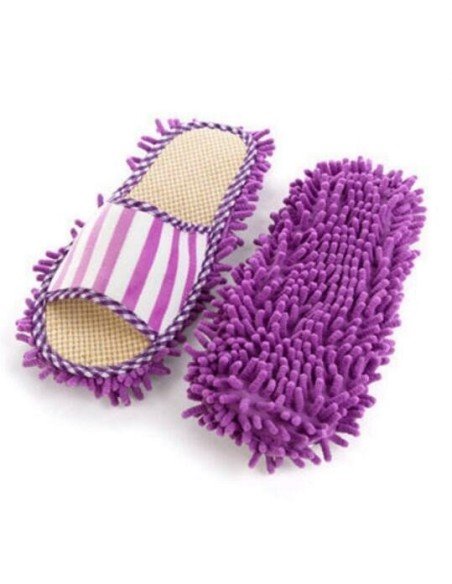 Zapatos de microfibra Limpia y policha proteje tu piso. Pantuflas