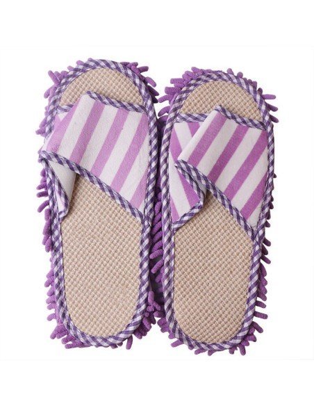 Zapatos de microfibra Limpia y policha proteje tu piso. Pantuflas