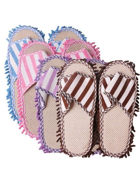 Zapatos de microfibra Limpia y policha proteje tu piso. Pantuflas