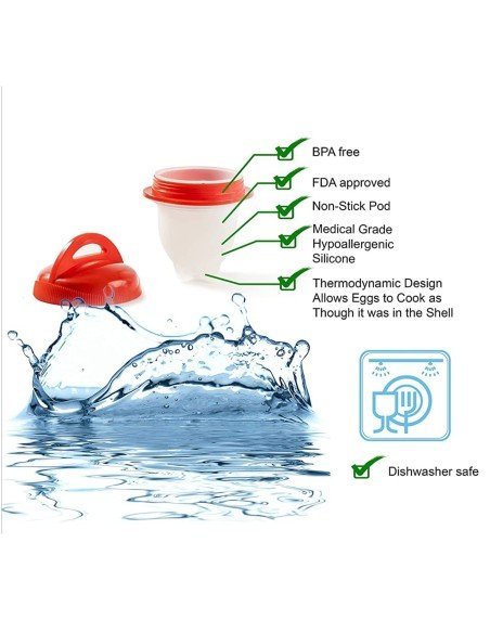 Hervidor de Huevos Cocidos Perfectos 6 moldes