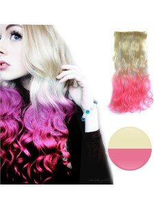 Extensiones Cosplay Ondulada Cortina de cabello en degradee 2