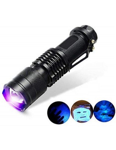 Linterna Scorpion black Light UV Led UV UltraVioleta luz Negra probador de billetes