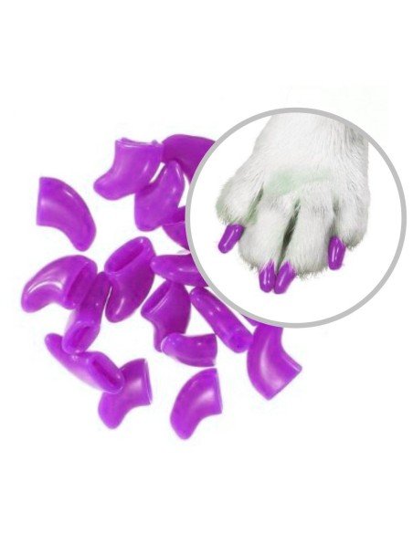 Protector de Uñas Mascota T.M Nails Caps en colores, evita daños