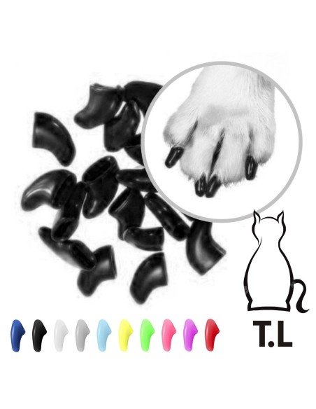 Protector de Uñas Mascota TL Nails Caps en colores, evita daños
