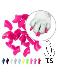 Protector de Uñas Mascota T.S, Nails Caps en colores, evita rasguños
