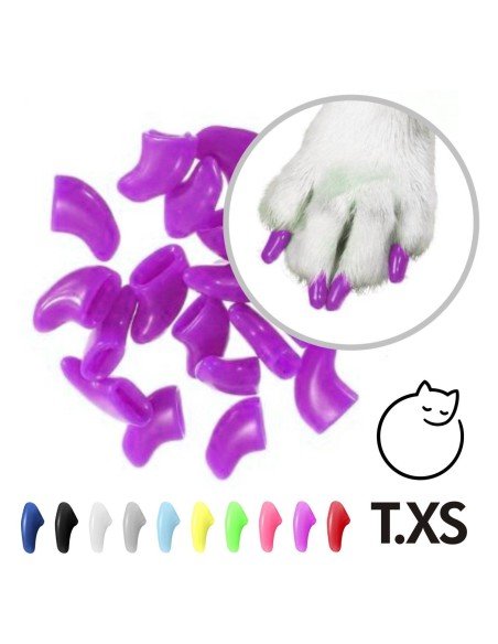 Protector de Uñas Mascota T.XS Nails Caps en colores evita rasguños