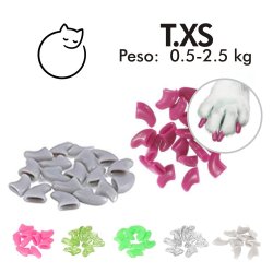 Set x100 Protectores de Uñas Mascota Nails Caps en colores