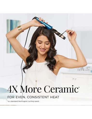 Rizador de Cabello Remington Pro CI9125cl Seda Cerámica T-Studio Thermaluxe Slim