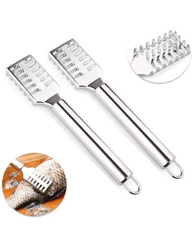 Descamador Pescado Pelador Escamas Acero Inoxidable