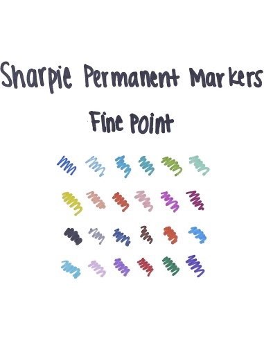 Sharpie Punta Fina Marcador Permanente  (24 unidades)