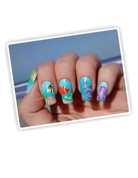 Kit x12 Pinturas Acrílicas Nail Art 10 ml Decoración de Uñas