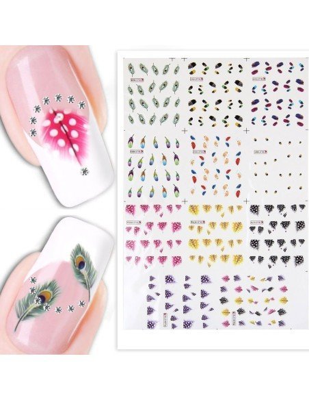 Kit Tatto Surtidos para uñas stickers al algua Nail Art Salon Effects para decoración de uñas Kit Tatto Surtidos para uñas stickers al algua Nail Art Salon Effects para decoración de uñas