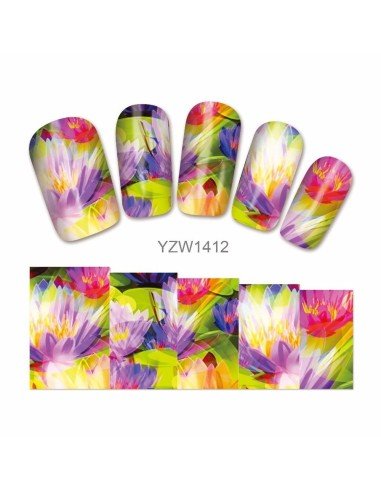 Kit Tatto Surtidos para uñas stickers al algua Nail Art Salon Effects para decoración de uñas