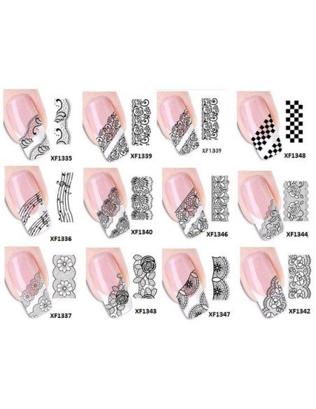 Kit Tatto Surtidos para uñas stickers al algua Nail Art Salon Effects para decoración de uñas Kit Tatto Surtidos para uñas stickers al algua Nail Art Salon Effects para decoración de uñas