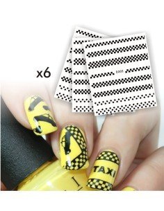 Kit Tatto Surtidos para uñas stickers al algua Nail Art Salon Effects para decoración de uñas