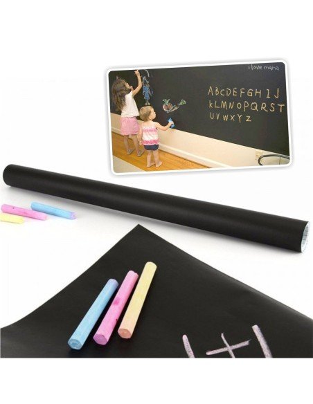 Pizarra blanca sticker de vinilo para decoración + Plumón Pizarra blanca sticker de vinilo para decoración + Plumón