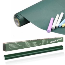 Pizarra sticker negra de decoración + Tizas 