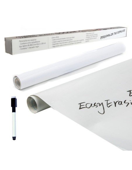 Pizarra sticker negra de decoración + Tizas  Pizarra sticker negra de decoración + Tizas