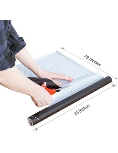 Pizarra sticker negra de decoración + Tizas 