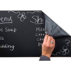 Pizarra sticker negra de decoración + Tizas 