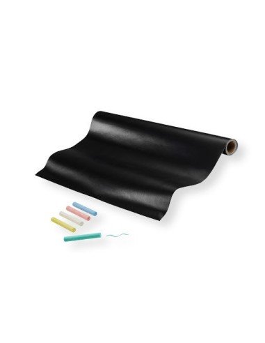 Pizarra sticker negra de decoración + Tizas 