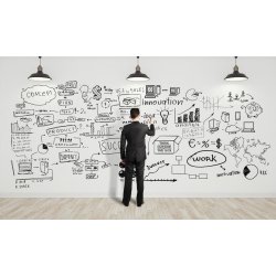 Pizarra sticker negra de decoración + Tizas 