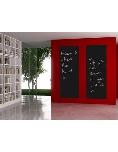 Pizarra sticker negra de decoración + Tizas 